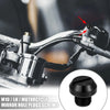 Universal Motorcycle Negative Black M10 Mirror Hole Plugs Screws Caps