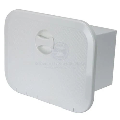 Caravan / Boat / RV White Lid 3 Drawers Access Hatch Storage Box