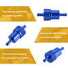 Motorcycle Blue 8mm Dia Hose Aluminum Alloy Fuel Filter Cleaner