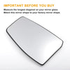 Ford Tourneo Left Side White Mirror Glass w/ Back Convex Heated (12-22)