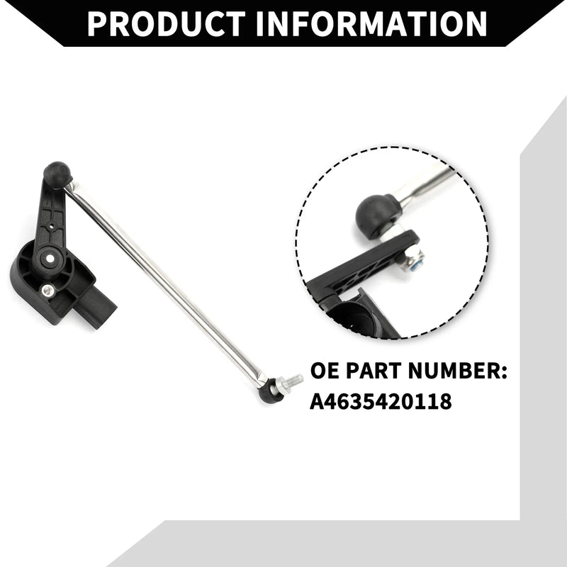 Mercedes-Benz W463 Suspension Ride Height Level Sensor (2002-2018)