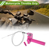 Motorcycle Throttle Grip 22mm CNC Aluminum Alloy Handlebar Rose Red