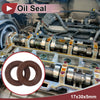 Oil Seal Rotary Shaft Seal FKM Rubber 17x30x5mm Brown 2 x
