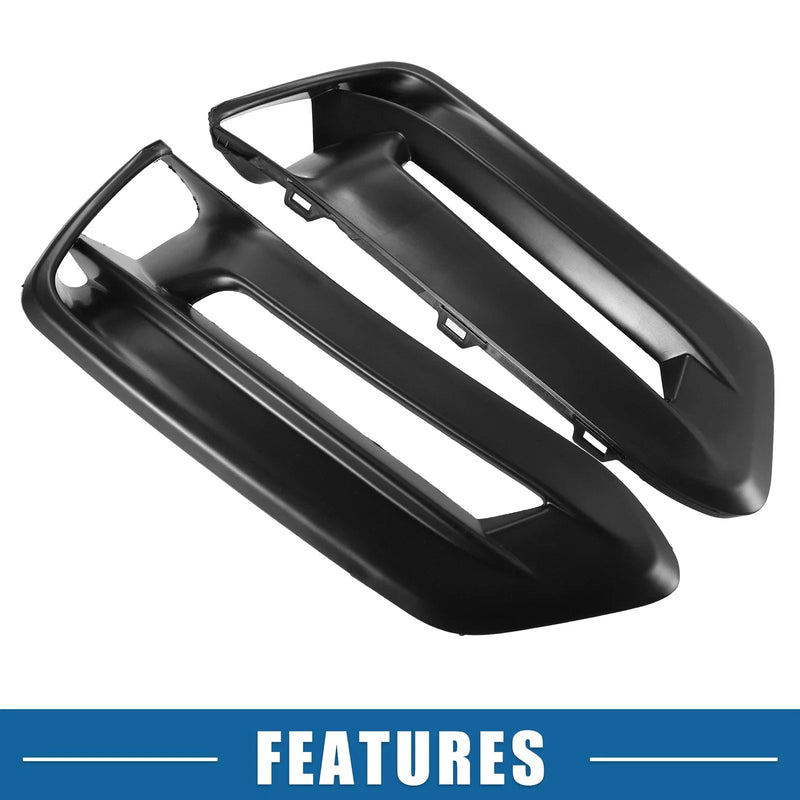 Honda Accord (2018-2020) Black Front Fog Light Grille Covers