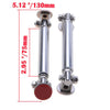 2 x Silver Universal Car Front Bumper Lip Splitter Rod