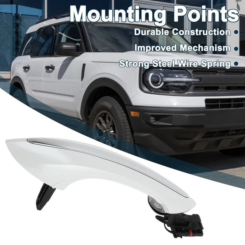 BMW F07 F10 White Silver Tone Rear Right Exterior Door Handle