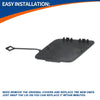 BMW 535i Orion Silver Tow Hook Cover Front Right