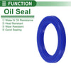 Car Oil Seal / 50x70x8mm 5 Pcs / Seal Ring Rotary Shaft TPU Blue
