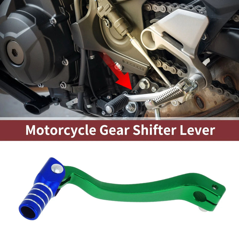 Kayo T6 Green Blue Silver Tone Folding Gear Shifter Lever
