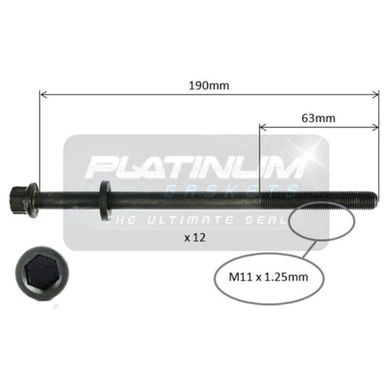 Subaru Forester SF 4cyl 2.0L EJ20J Cylinder Head Bolt Set (1997 - 1998)