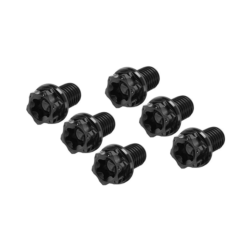 Motorcycle Bike 6pcs M8x25mm Titanium Torx Head Flange Bolts
