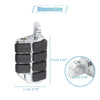 Motorcycle Pair 10mm Aluminum Footrest Footpeg Foot Rest Peg