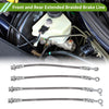 Nissan Patrol GQ Y60 4 x Extended Braided Brake Line Hose (88-97)