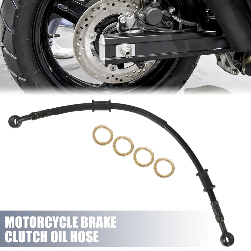 Motorcycle 35cm Brake Clutch Oil Hose Clutch Throttle Pipe Black