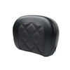 Harley Electra Glide Black Stitching Sissy Bar Backrest Pad (2014-2023)