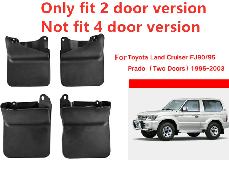 Toyota Land Cruiser Prado LC90 4Pcs Mud Flaps Splash Guard (1995–2002)