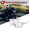 Motorcycle Riding Goggles Light Purple Lens White Purple Frame PC UV400