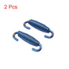 Motorcycle 2 x Blue Exhaust Muffler Deadener Springs Strainer