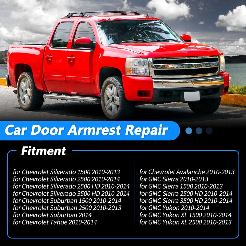 Chevrolet Silverado Black Front Right Passenger Side Armrest Repair