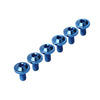 Bike Motor 6 x Blue Titanium Alloy M6x20mm Torx Head Bolts