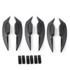 Universal Models Black Motorcycle Fairing Winglets Side Spoiler Deflectors