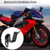 Square Aluminum Alloy Motorcycle Hanging Hook / 125mm / Black