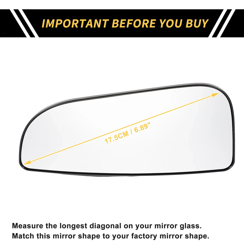 Dodge Ram 1500 - Non-Heated Right Mirror Glass Replacement