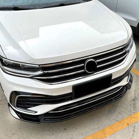 VW Tiguan R Line Front Bumper Spoiler Lip Kit (2021-2023)