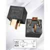 Car SUV RV Boat Pre-Wired Fuse Relay Box & 4 x 80A Relays & 6 Fuses