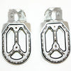 KTM 65SX Motorcycle CNC Silver Stainless Footpeg Pegs
