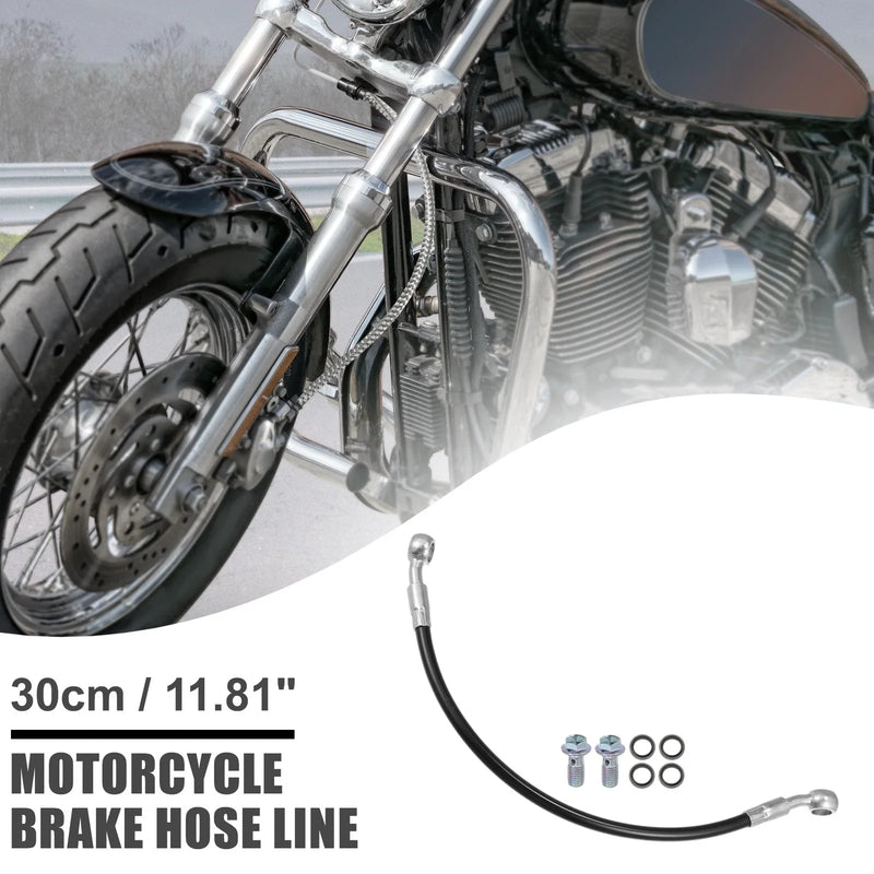 Motorcycle Brake Hose / 30cm Black / Hydraulic Brake Line