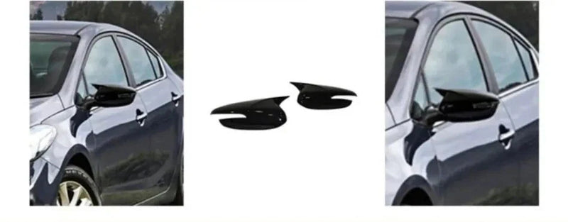 Kia Cerato (2016-2019) 2 Piece Pcs Side View Mirror Covers Gloss Black