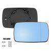 BMW E39 E46 330i 325i 525i Heated Right Side Mirror with Backing Plate (1997-2006)