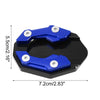 Yamaha XMAX NMAX Aluminum Alloy Kickstand Plate Pad (Black/Blue)