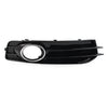 Audi A3 2003-2012 Front Bumper Fog Light Grille Cover with Chrome Ring