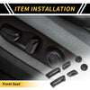Toyota Tundra Carbon Fiber Seat Adjustment Button Cover (2014-2021)