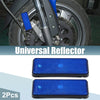 Motorcycle Garbage Cans 2 x Universal Rectangle Shape Reflectors