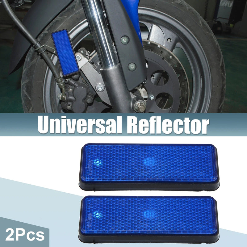 Motorcycle Garbage Cans 2 x Universal Rectangle Shape Reflectors