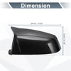 BMW E60 E61 F10 F11 E63 Rearview Mirror Cover Cap Black Carbon Fiber
