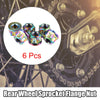 Motorcycle 6 x Flange Bolt Nut M10 x 1.25
