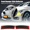 BMW 428i 435i 2x Black Lens Front Bumper Side Marker Reflector (2014-2016)