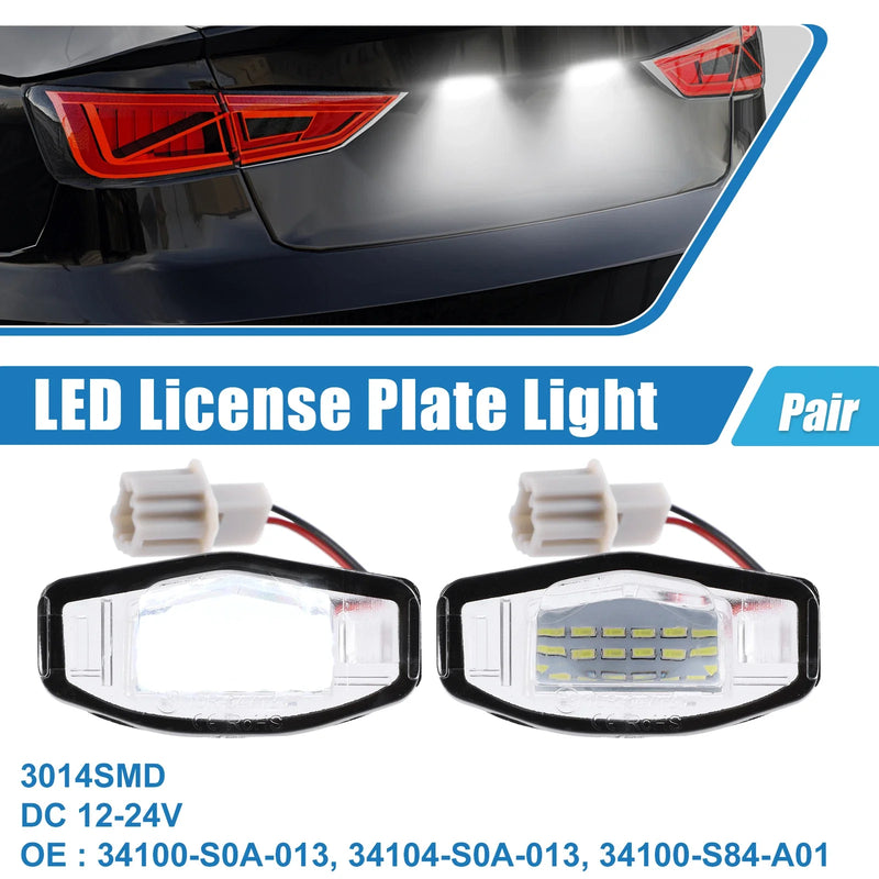 Acura White LED License Plate Light Assembly (2016-2023)