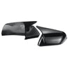 Ford Mustang Glossy Black Horn Style Rearview Side Mirror Cover Caps (2015-2021)