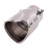 Universal Car Silver Tail Inlet Exhaust Muffler End Tip Pipe Cover