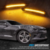 Chevy Camaro 4 x LED Bumper Side Marker Lights Smoked (2016-2021)