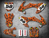 KTM 65 SX Custom Graphic Kit METAL STYLE Stickers (2016-2018)