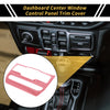 Jeep Wrangler JL JLU (2018-2024) Pink Dashboard Center Control Panel Cover