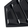 Subaru WRX STI Glossy Black Rear Window Louver Shutter Cover / 2Pcs (2015–2021)