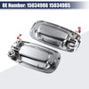Chevrolet Silver Tone Front Left & Right Exterior Door Handle