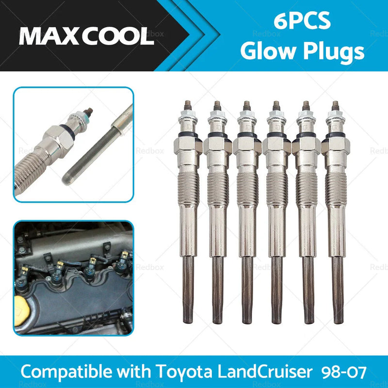 Toyota LandCruiser HZJ75 HZJ79 HZJ105 4.2D 1HZ 6x Glow Plugs (98-07)